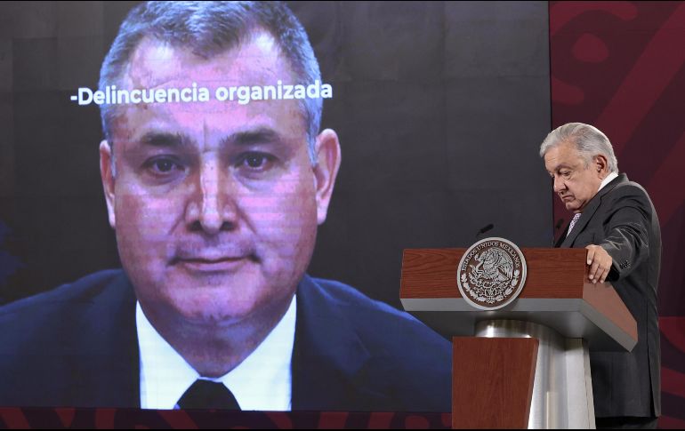 Andrés Manuel López Obrador dijo que es evidente que en México había un narcoestado, por los delitos que cometió Genaro García Luna, quien se desempeñó como funcionario público durante los gobiernos panistas. EFE