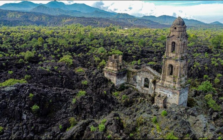 La lava del volcán sepultó el pueblo entero. SUN