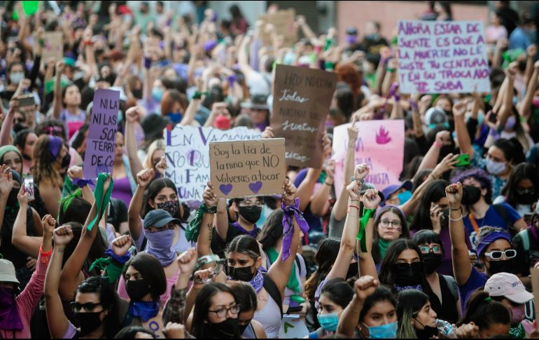 Este miércoles 8 de marzo habrá tres manifestaciones en Guadalajara en el Día de la Mujer. EL INFORMADOR/ARCHIVO