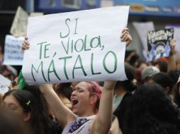 Las mujeres sindicalistas marcharon en las calles para pedir 