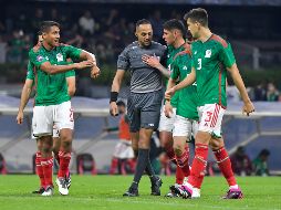 Con el rosario en la mano, la Selección Mexicana rescató el empate ante Jamaica. IMAGO7/Arturo Hernández