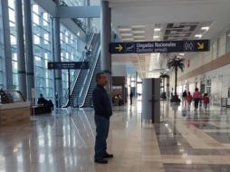 El aeropuerto luce vacío en estas vacaciones de Semana Santa. ESPECIAL