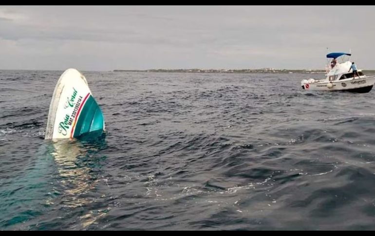 El yate tuvo una falla mecánica y se hundió. SUN