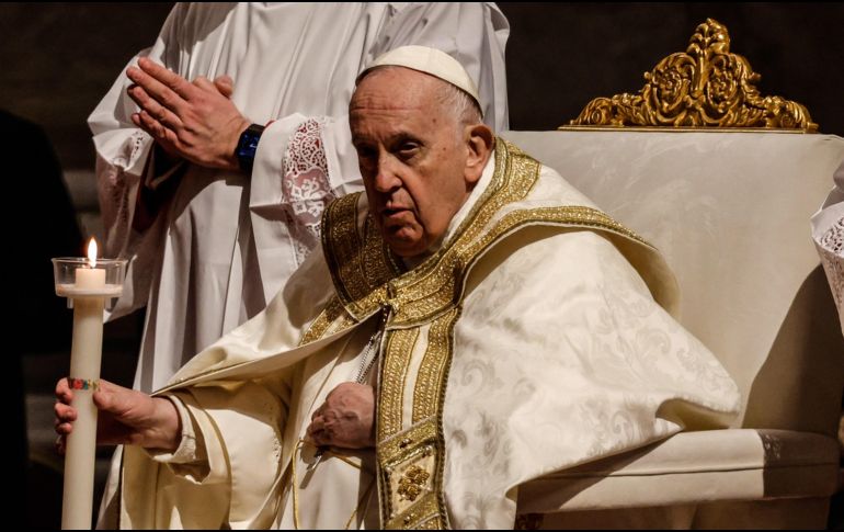 El Papa Francisco presidió el rito en la Basílica de San Pedro. EFE/G. Lami
