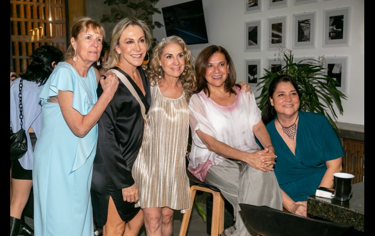 Koty García Vizcaíno, Jeanette Padilla, Roxana García, Mélida Salinas y Cecy Ibarra. GENTE BIEN JALISCO/Jorge Soltero