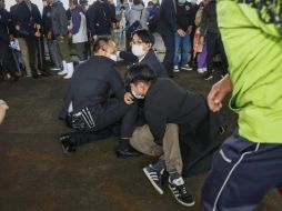 Policías inmovilizaron de inmediato al responsable. ESPECIAL