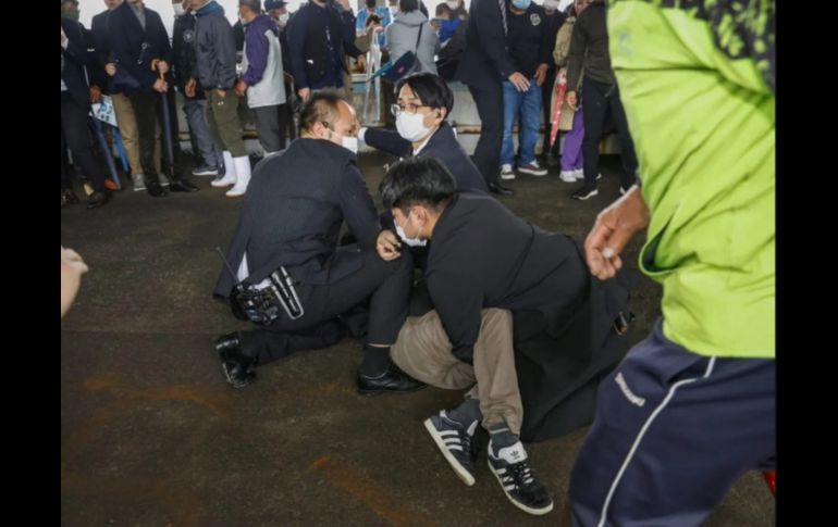 Policías inmovilizaron de inmediato al responsable. ESPECIAL