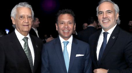 Luis Isaías Salazar Ramírez, Pablo Lemus y Federico Díaz. GENTE BIEN JALISCO/ Claudio Jimeno