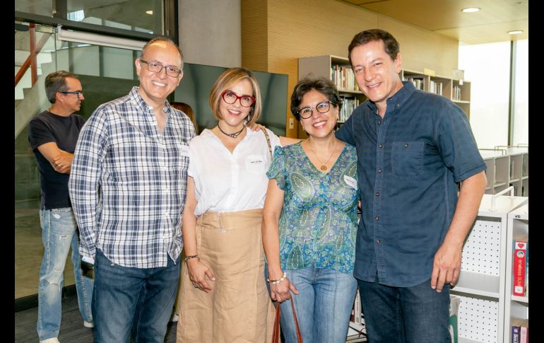 Ennio Fano, Sara Victoria Gutiérrez, Mónica García y Francisco Salguero. GENTE BIEN JALISCO/ Jorge Soltero