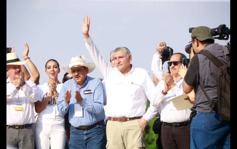 Adán Augusto López llevó a cabo una asamblea en la Plaza de la República. EL INFORMADOR/ C. Zepeda