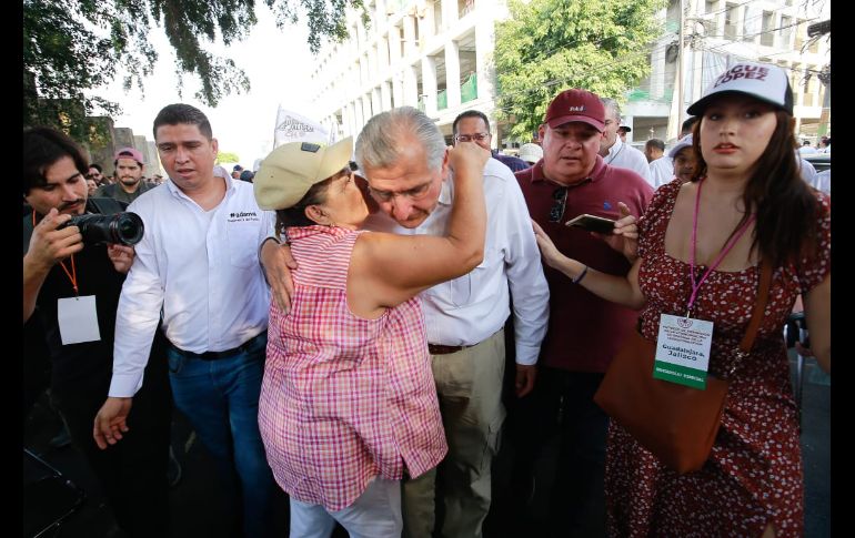 Adán Augusto López llevó a cabo una asamblea en la Plaza de la República. EL INFORMADOR/ C. Zepeda