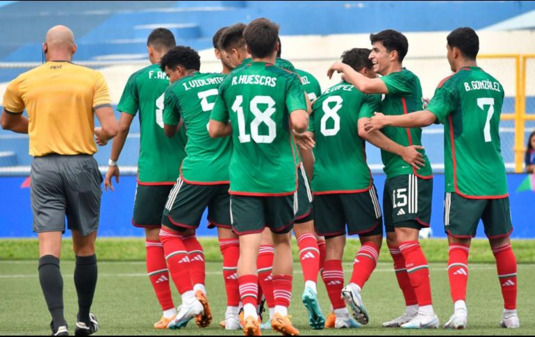 México se impuso con marcador de 3-0 a Honduras. ESPECIAL/Conade