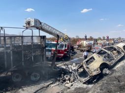 El choque, ocurrido el pasado 21 de junio en el kilómetro 44 de la autopista Zapotlanejo — Lagos de Moreno, dejó siete muertos. ESPECIAL