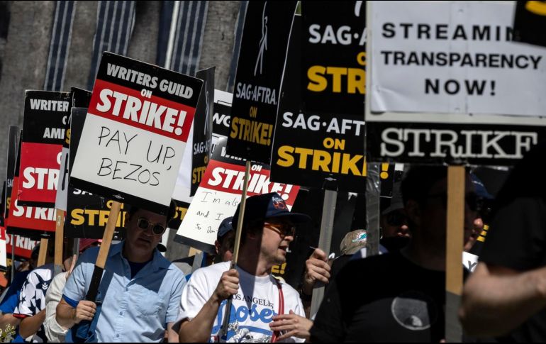 La protesta del sindicato de actores y guionistas lleva semanas en Estados Unidos, con epicentro en Los Ángeles. EFE/ Archivo