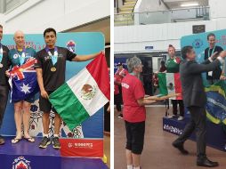 Eduardo Sánchez y Michelle Rubio consiguieron medallas. TWITTER / @PoliciaGDL