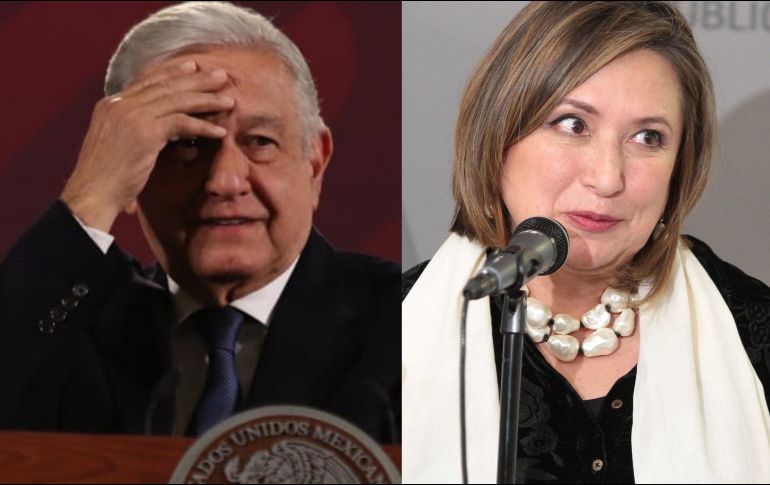 La Comisión de Quejas y Denuncias del INE aprobó imponer medidas cautelares contra López Obrador por sus comentarios contra la senadora Gálvez, al advertir posible violencia política de género. ESPECIAL / SUN y NTX
