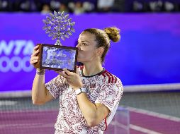 Maria Sakkari venció a Caroline Dolehide en la final por parciales de 7-5 y 6-3. La griega se llevó el torneo sin perder un solo set. EL INFORMADOR/A. Navarro