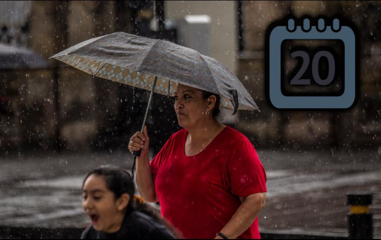 En Jalisco se esperan lluvias intermitentes y mayormente ligeras durante el transcurso del día y la noche. EL INFORMADOR / ARCHIVO