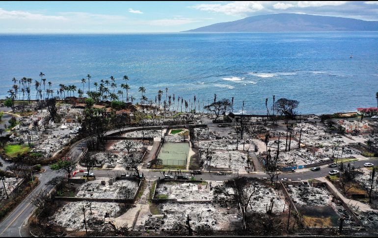 Por el momento, la policía ha identificado los restos de 97 personas que fallecieron en el incendio del 8 de agosto que barrió gran parte de Lahaina, una histórica ciudad en la costa occidental de Maui. AFP / ARCHIVO