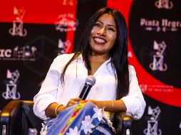 La estrella originaria de Oaxaca, ofreció una charla con los medios de comunicación de Guadalajara donde habló de su incursión como productora ejecutiva del filme 