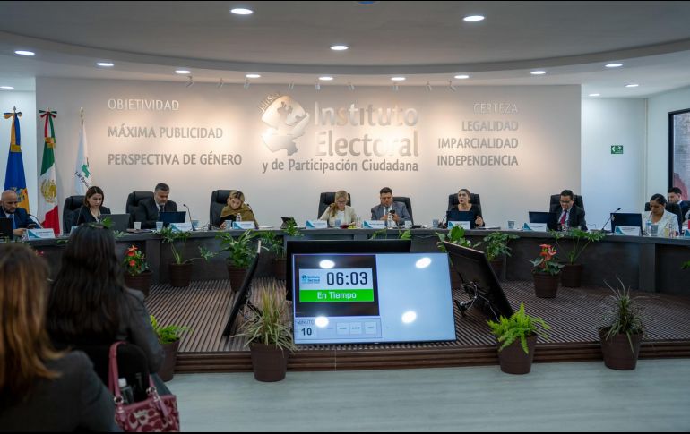 Durante la vigésima sexta sesión extraordinaria del IEPC Jalisco se aprobó el diseño de la documentación y el material electoral. ESPECIAL/IEPC