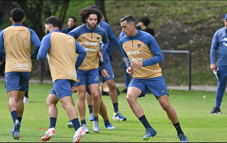 Una vez oficializada su llegada a Pumas, Rogelio Funes Mori se puso a entrenar. TWITTER/PumasMX