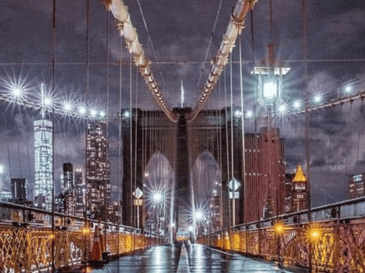 Arcos Del Puente De Brooklyn Foto editorial - Imagen de oriente, turista:  64568106