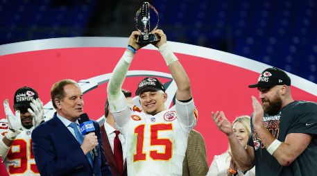 Será la cuarta aparición de Mahomes en un Super Bowl, la sexta en la historia de la franquicia. EFE/ S. THEW.