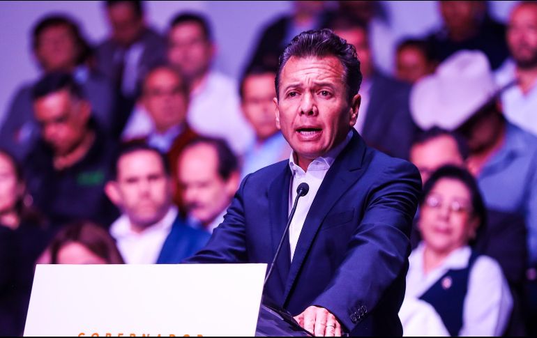 En el evento realizado en la Expo Guadalajara, el candidato emecista a la gubernatura fue acompañado por personalidades que le apoyarán con propuestas en sus ámbitos. EL INFORMADOR / A. NAVARRO
