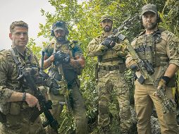 Protagonistas de la cinta “Rescate imposible”. De izquierda a derecha: Liam Hemsworth, Ricky Whittle, Milo Ventimiglia y Luke Hemsworth. CORTESÍA