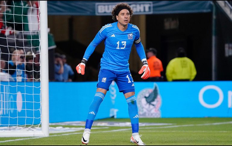 El entrenador de la selección mexicana, Jaime Lozano, afirmó hoy que la ausencia de Guillermo Ochoa de la prelista para la Copa América no marca el fin de su carrera. IMAGO7