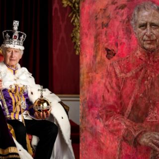 Rey Carlos III devela su primer retrato oficial como monarca