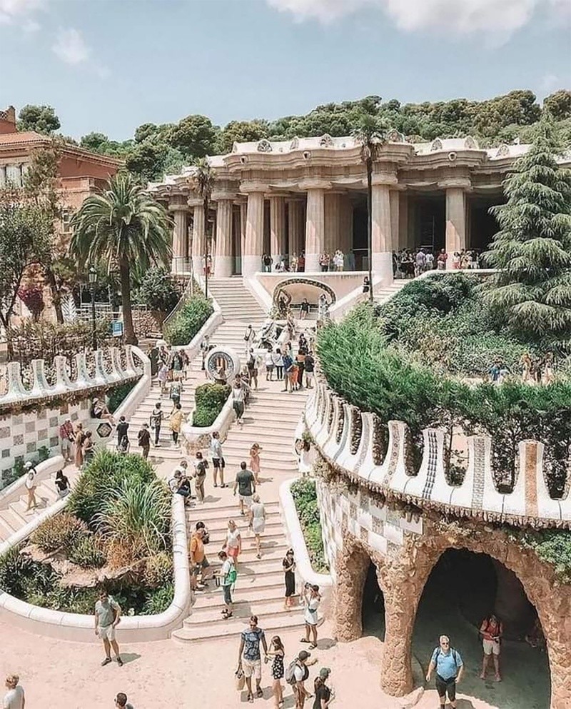 Park Güell en Barcelona. TWITTER 