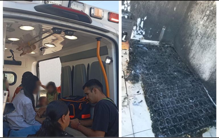 El incendio en el hogar fue atendido por Bomberos de Zapopan y Protección Civil. ESPECIAL