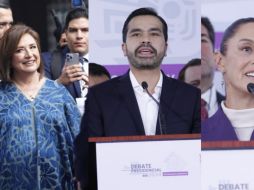 Los tres candidatos no ahorraron críticas a los otros contendientes. ESPECIAL