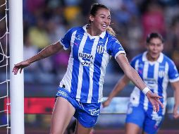 Christina Burkenroad en festejo de gol, durante el partido de vuelta de la semifinal del torneo Clausura 2024. IMAGO7