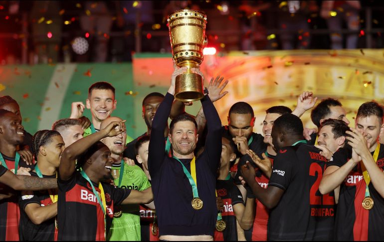 El Leverkusen venía de ganar invicto el título de la Bundesliga, una proeza inédita. EFE/ R. WITTEK.