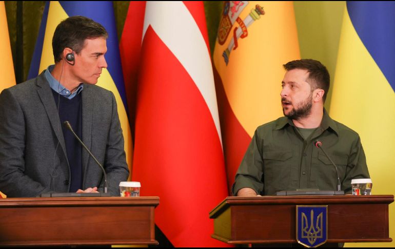Sánchez ha venido reiterando el apoyo de España a Ucrania. EFE / ARCHIVO