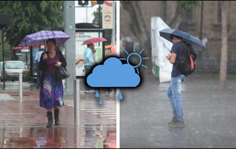 De acuerdo al portal climático estadístico Weather Spark, la probabilidad de días mojados en Guadalajara varía muy considerablemente durante el año. EL INFORMADOR / ARCHIVO