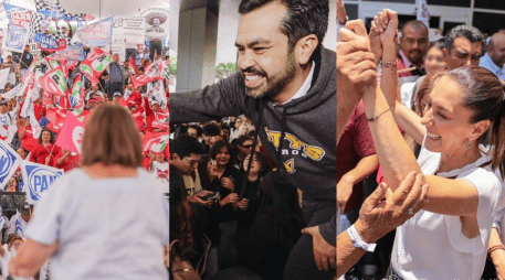 El cierre de campañas previo a la jornada electoral tendrán lugar hoy en la CDMX. ESPECIAL/Foto de Xóchitl Gálvez, Álvarez Máynez y Claudia Sheinbaum en Instagram