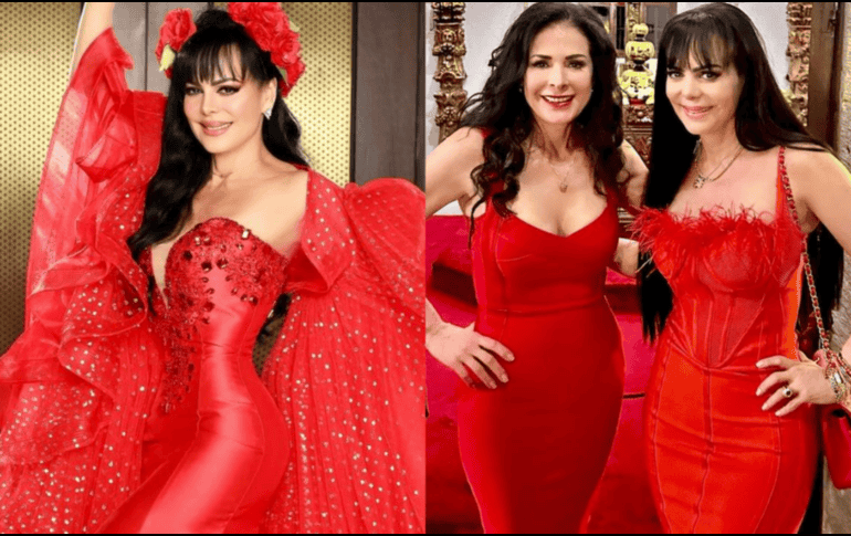 La actriz y cantante, Maribel Guardia, posó en sus redes sociales con un sensual vestido rojo que cautivó a sus seguidores. INSTAGRAM/ maribelguardia