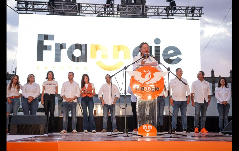 Frangie agradeció también a los integrantes de su campaña por no caer en provocaciones de los partidos rivales y que deben seguir trabajando en equipo para ganar la elección del domingo. EL INFORMADOR / H. Figueroa