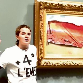 Detienen a activista por atacar un cuadro de Monet
