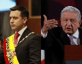 El Presidente de Ecuador, Daniel Noboa y el Presidente de México, Andrés Manuel López Obrador. ESPECIAL/Foto de Daniel Noboa en Twitter, ARCHIVO/SUN