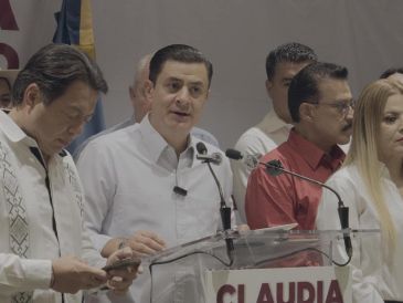 Chema Martínez sostuvo en rueda de prensa que hay 65 mil votos que no fueron tomados en cuenta. ESPECIAL.