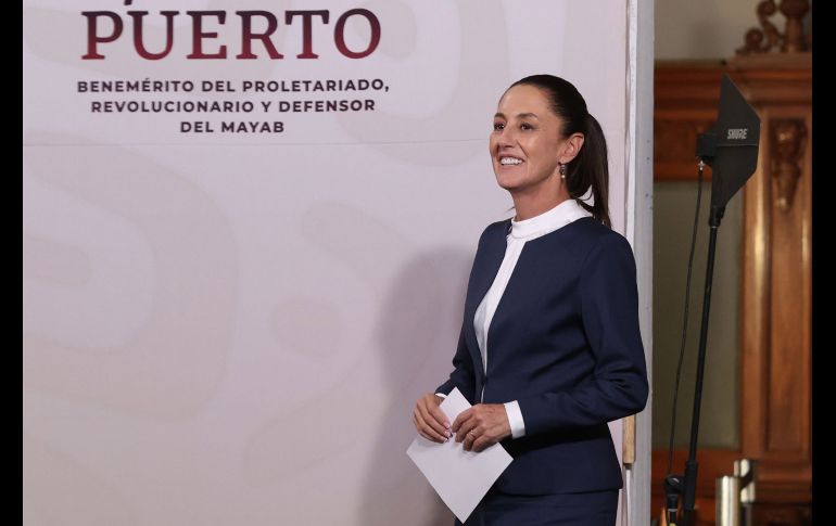 Conferencia de Claudia Sheinbaum, virtual Presidenta de México en Palacio Nacional. Lunes 10 de junio de 2024. SUN / B. Fregoso
