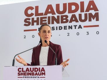 Claudia Sheinbaum dijo que “...no es menor lo que hizo Ecuador con México, no es un asunto de sentarse a platicar”. SUN/ H. Salvador.