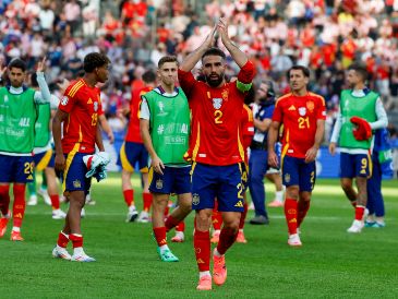 España se mostró aplastante frente a Croacia en su primer partido de esta Eurocopa. EFE / J.J. Guillen
