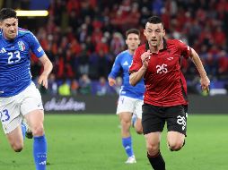 Italia sufrió de más para vencer a Albania en el partido que cerró la jornada del sábado en la Eurocopa. EFE / EPA / CHRISTOPHER NEUNDORF