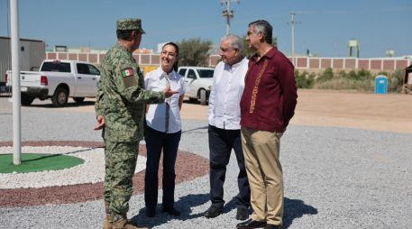 Sheinbaum y López Obrador llegaron a Tamaulipas el viernes tras haber visitado Coahuila donde presentaron el Plan de Justicia de Pasta de Conchos. ESPECIAL/X/ @Claudiashein.